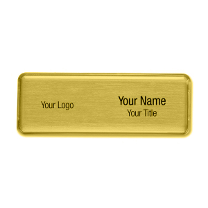 Golden Name Badge